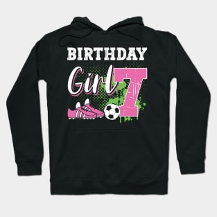 Soccer Player Birthday 7 Year Old Girl 7th Birthday Gift For Boys Kids Toddlers Hoodie